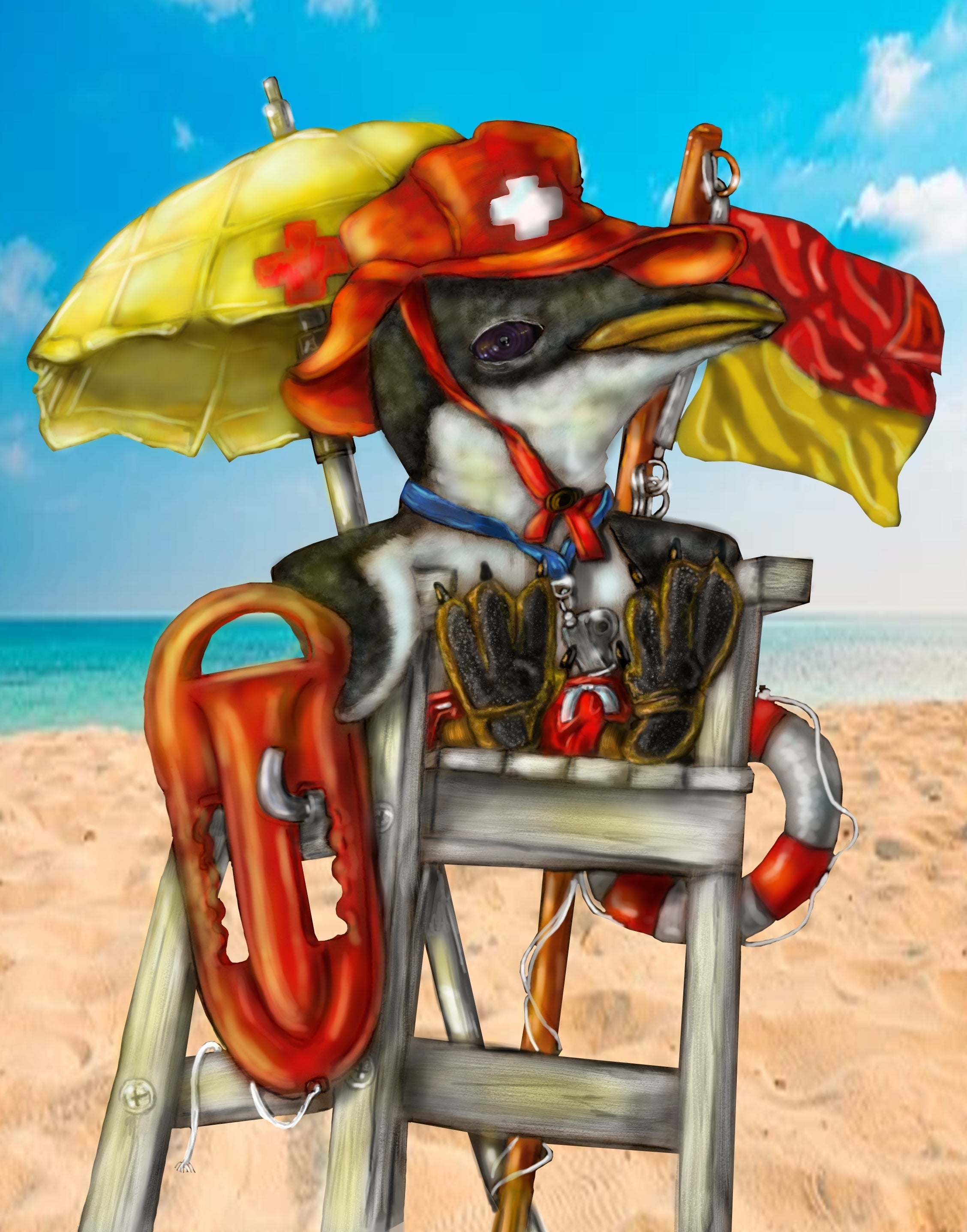 Penquin in Pensacola Limited Edition Prints